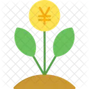 Chinese Money Plant Nature Pot Icon