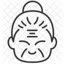 Chinese Old Woman Old Woman Chinese Old Lady Icon
