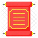 Chinese Scroll Parchment Icon