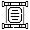 Chinese Scroll Parchment Icon