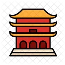 Chinese Template Temple Religion Icon