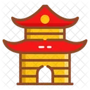 Chinese Temple Pagoda Shrine Icon