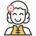Chinese Woman Avatar User Icon