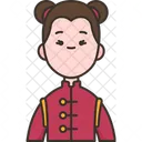 Chinese China Girl Icon