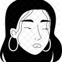 Chinese Woman With Earring Icon