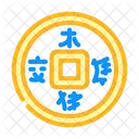 Chinesische Münze  Symbol