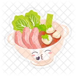 Chinesische Rindfleisch-Nudelsuppe  Symbol