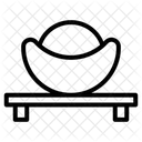 Chinesischer Goldbarren Symbol