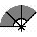 Chinesischer Handfächer  Symbol