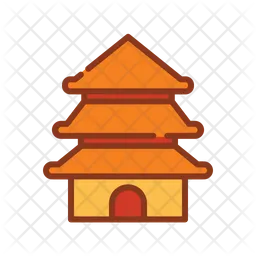 Chinesischer Tempel  Symbol