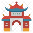 Tempel Chinesisch Gebaude Symbol