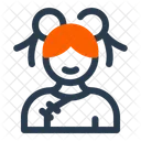Chinesisches Mädchen  Symbol