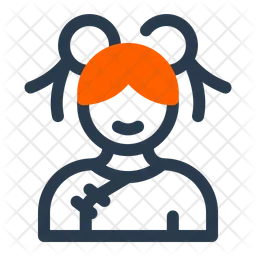 Chinesisches Mädchen  Symbol