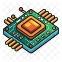 Procesador Microchip CPU Icono