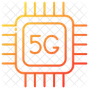 Chip 5 G Technology Icon