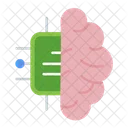 Chip Artificial Intelligence Brain Icon