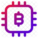 Chip Bitcoin Blockchain Icon