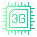 3 G Chip Processor Icon