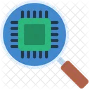 칩 분석 프로세서 연구 기술 아이콘