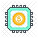 Chip de bitcoin  Icono