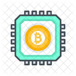 Chip de bitcoin  Ícone