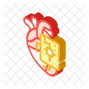 Chip de corazon  Icono