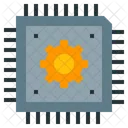 Chip Inteligencia Artificial Ai Gear Icono