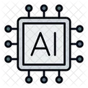 AI Inteligencia Artificial Tecnologia Icono