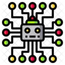 Chip De Inteligencia Artificial Chip Ai Procesador Ai Icono