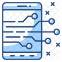 Chip De Inteligencia Electronica Movil Movil Ai Icono