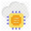 Chip de nube  Icono