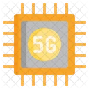 Chip de processador 5G  Ícone