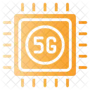 Chip de processador 5G  Ícone