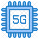 Chip de processador 5G  Ícone