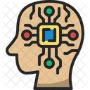 Chip Head Artificial Intelligence Ai Icon