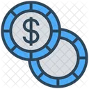 Gambling Casino Chip Icon