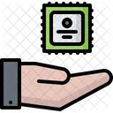 Chip implant in hand  Icon