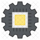 Microchip Microprocessor Chip Management Icon