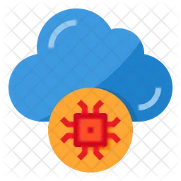 Chip de nube  Icono