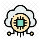 Chip de nube  Icono