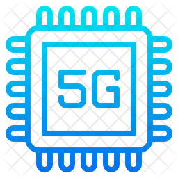 Chip procesador 5G  Icono