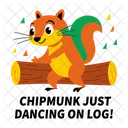 Chipmunk Dancing Rodent Animal Icon