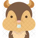 Chipmunk Face  Icon