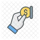 Chips Coin Hand Icon