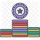 Chips Casino Game Icon