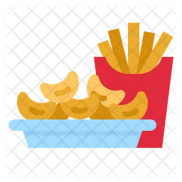 Chips And French Fire  Icon