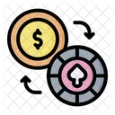 Chips Exchange Dollar To Chip Chip To Dollar Icon