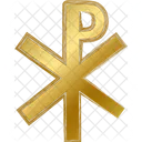 Gold Grunge Religion Icon Icon