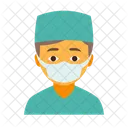 Medecin Homme Masque Icône
