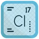 Chlorine Chemistry Periodic Table Icon